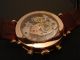 Poljot International Nikolai Chronograph 14k 585 Rose Gold Russian Watch Полет Armbanduhren Bild 6