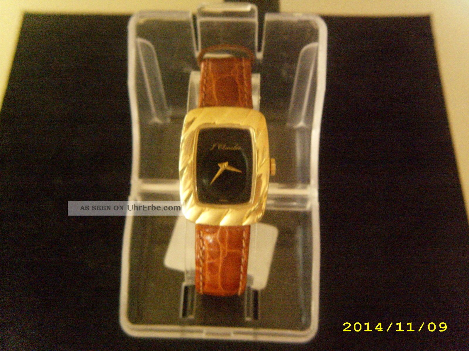 J.  Chevalier Herren - Damen Armbanduhr.  Vergoldet Swiss Made Armbanduhren Bild