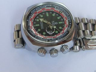E.  R.  C.  Vintage Uhr Mit Zeitzonen Uhr 70 Zieger Jahre Kult Uhr Bild