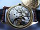 Zenith Massiv 9kt (0,  375) Massiv Gold Herren Uhr Armbanduhr Vintage,  Box Armbanduhren Bild 4