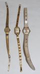 3 Alte Damenuhren.  Marke : Anker,  Zentra,  Laco / Vergoldet Armbanduhren Bild 1