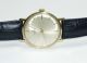 Klassiker Herren Uhr Armbanduhr Doxa Handaufzug 585/14 Karat Gold Mit Lederband Armbanduhren Bild 1