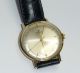 Klassiker Herren Uhr Armbanduhr Doxa Handaufzug 585/14 Karat Gold Mit Lederband Armbanduhren Bild 6