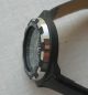 Huge 42x44mm Technos Taucher Uhr Near Nos 17 - Jewel Black ' 80s Klick - LÜnette Top Armbanduhren Bild 5