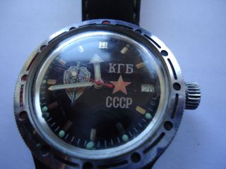 Russische Herrnarmbanduhr Cccp Handaufzug Dornschließe Bild