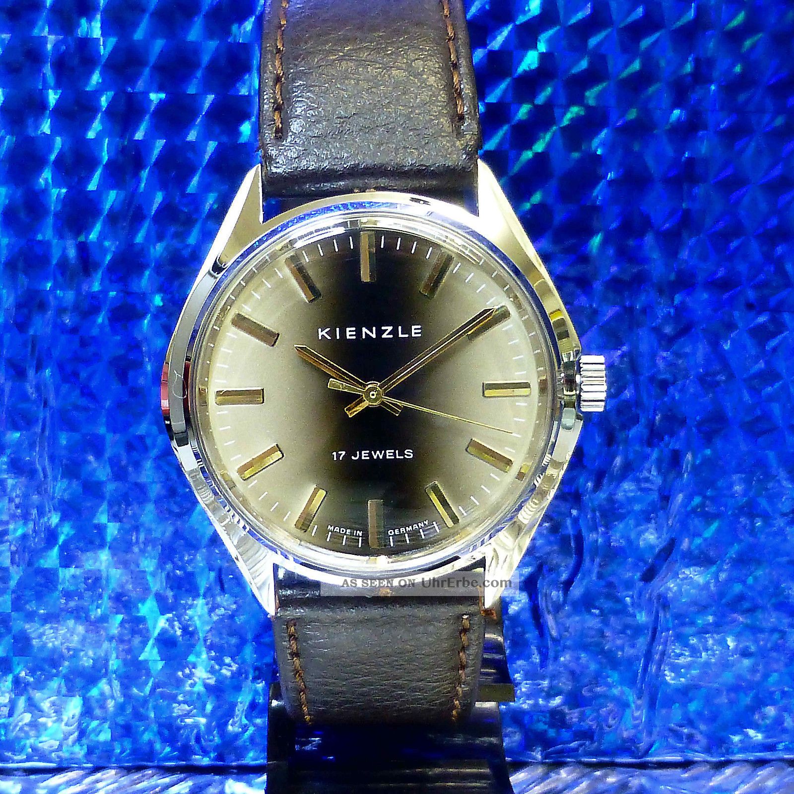 Echte 70èr Vintage Kienzle Großes Modell Edelstahl Handaufzug 37,  9 Mm Herrenuhr Armbanduhren Bild