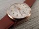 Gigandet 18k 750 Gold Chronograph Alte Armbanduhr Old Mens Wrist Watch Antique Armbanduhren Bild 8
