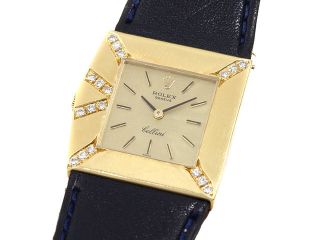 Rolex Diamanten 18k Gelb Gold King Midas Lady Damenuhr Handaufzug Besonderheit Bild