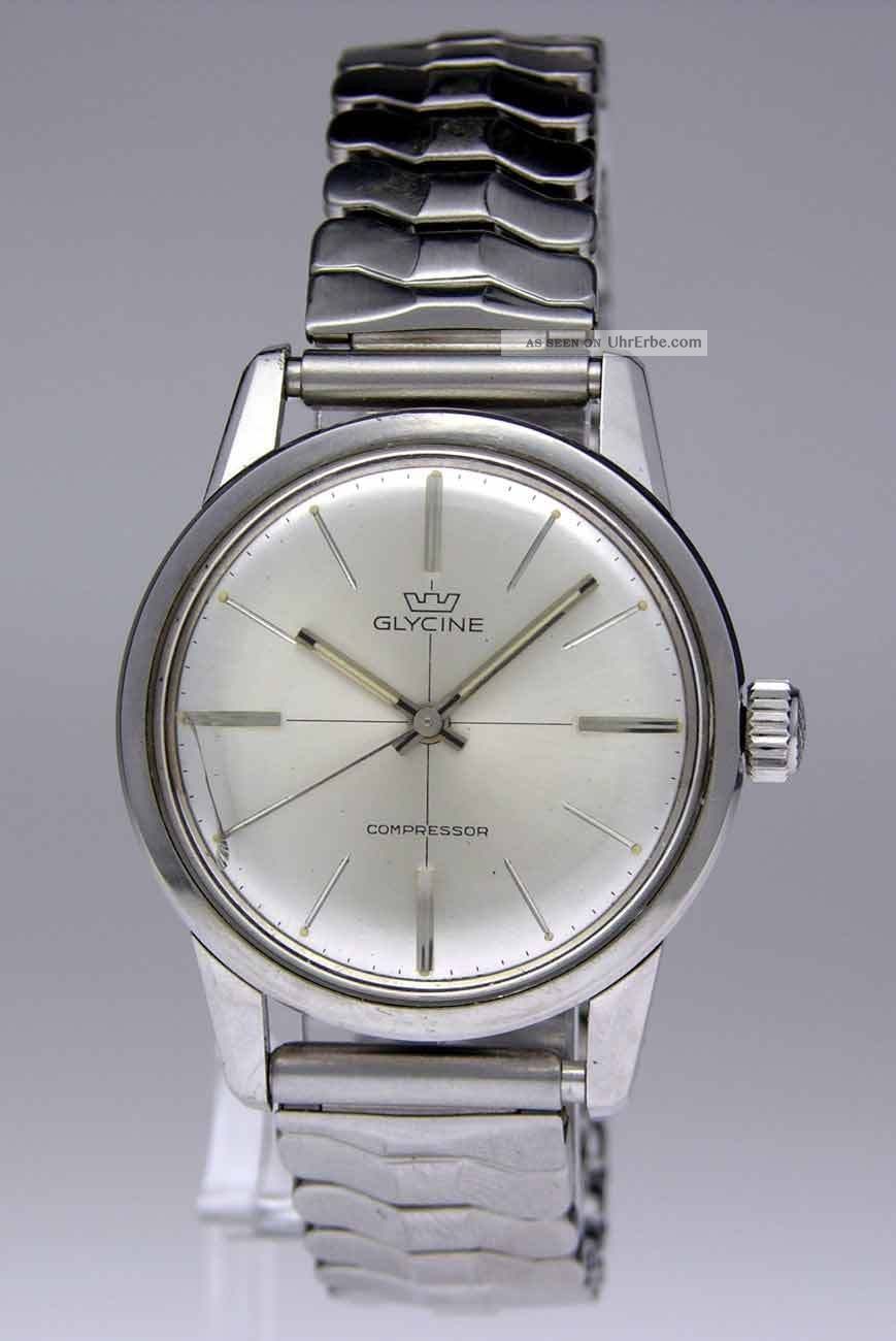 Glycine Compressor Herren Uhr Mit Handaufzug Armbanduhren Bild
