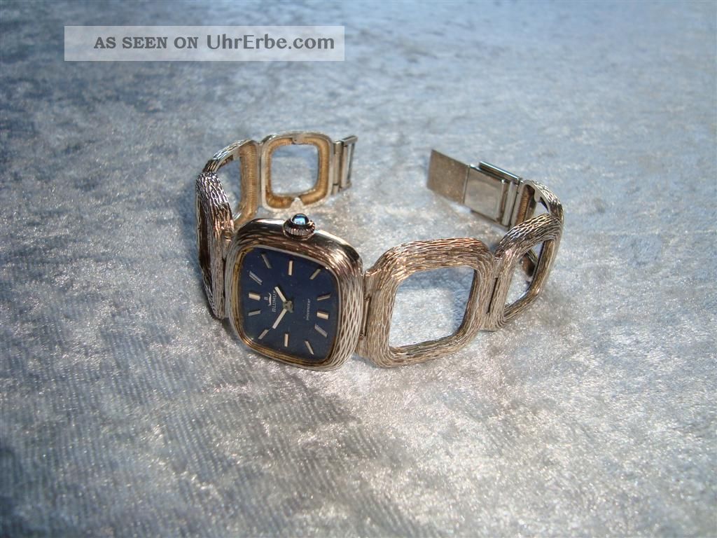 Blumus Armbanduhr 925 Silber Mechanik - Werk Voll FunktionstÜchig Armbanduhren Bild
