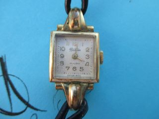 Alte Damen Armbanduhr Von Hakim 10 Rubis Swiss Bild
