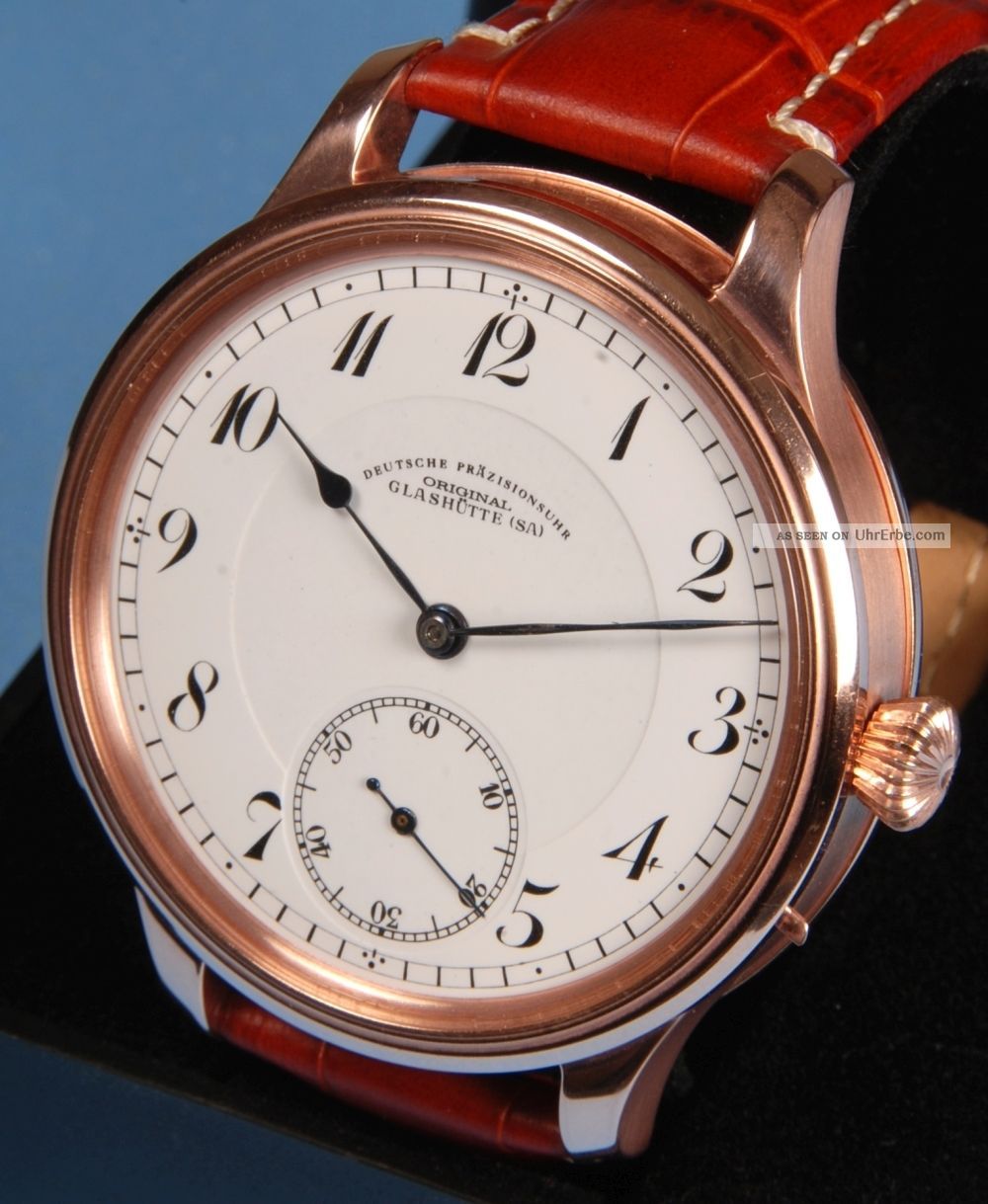 A.  Lange & SÖhne Quality Deutsche Uhrenfabrik 1920 Taschenuhrwerk Rose Gold Armbanduhren Bild