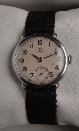Klassische Vintage Armbanduhr Omega – Handaufzug – Aus Dem Jahre 1935/38 Bild