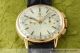 Omega 18k (0,  750) Gold Handaufzug Chronograph Vintage Herrenuhr Armbanduhren Bild 5
