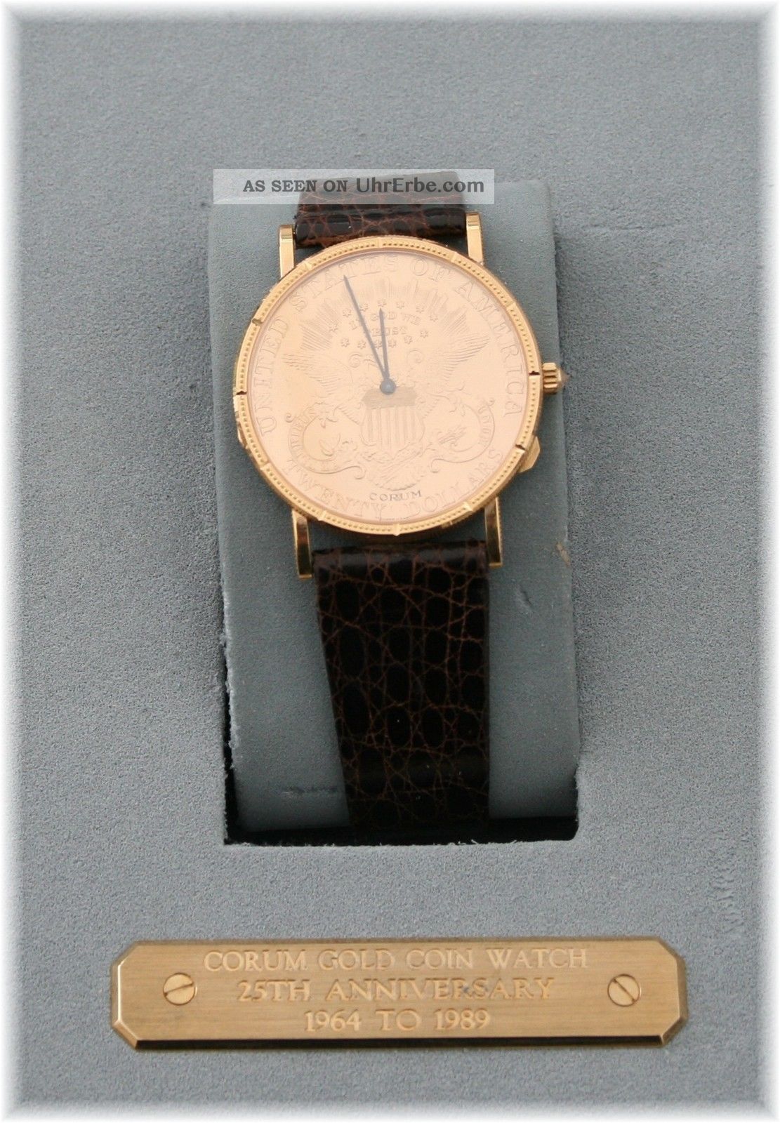 Corum Herren Armbanduhr Coin Watch 20 Dollar 1900 Handaufzug Armbanduhren Bild