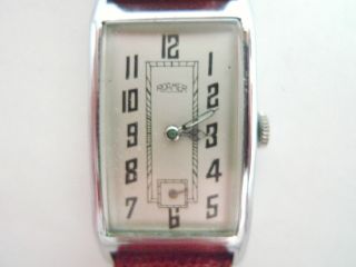 Art Deco Echt Alte Roamer Damen Armbanduhr M.  Sekundenzeiger Läuft Bild