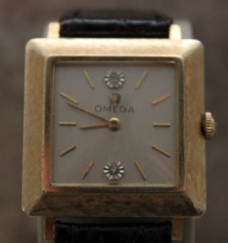 Herren Luxus Armbanduhr Von Omega 585 Gelb Gold,  14 K Gehäuse Bild