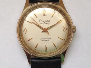 Royce - Swiss Vergoldet Herren Uhr - Handaufzug Bild