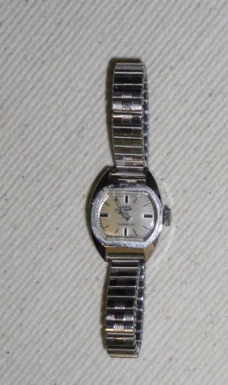 Bwc Damen Armbanduhr Vintage Incabloc Edelstahl Waterprotected Handaufzug Bild