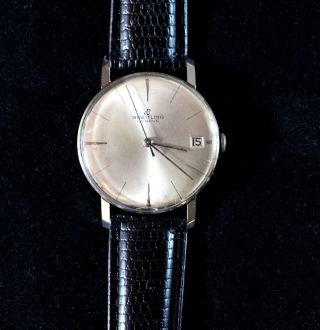 Klassisch Elegante Breitling Herren Armbanduhr Mit Handaufzug Bild