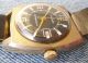 Ruhla Armbanduhr Herren Herrenuhr Uhr Umf 24 Vergoldet Datum Armbanduhren Bild 3