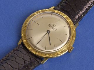 Exquisit Handaufzug Uhr In 14k 585 Massiv Gold - Sammleruhr Im Top - Bild