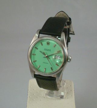 Rolex Oyster Date Precision 6694 Armbanduhr Mit Farbenem Zifferblatt Bild