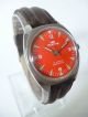 Rare Fortis Military Red Eye Handaufzug,  Vintage,  Sehr Schön Armbanduhren Bild 2