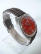 Rare Fortis Military Red Eye Handaufzug,  Vintage,  Sehr Schön Armbanduhren Bild 3