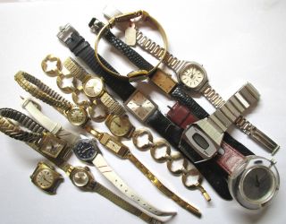 Großes Armbanduhr Konvolut/ Sammlung Dugena Zentra Ruhla Juvenia Mars Bild