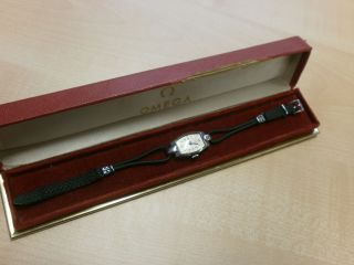 Omega Uhr Armbanduhr Antik Swiss Made Handaufzug Mechanisch Im Etui Sel Bild