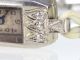 Art Deco Damen Platin Armbanduhr Mit Diamanten Doxa Armbanduhren Bild 3
