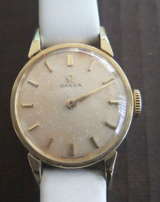 Omega Armbanduhr Damen 50er Jahre 14 Karat Gold Bild