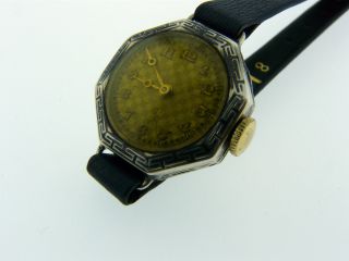 Antike Armbanduhr 800 Silber / Thula Silber Gemarkt Mit Drgm Handaufzug Bild