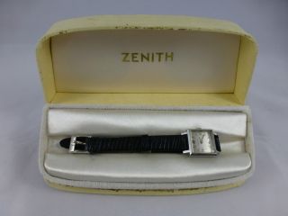 Zenith 1110,  Handaufzug,  Edelstahl,  Uhrenbox,  Vintage 1920 - 70 Bild