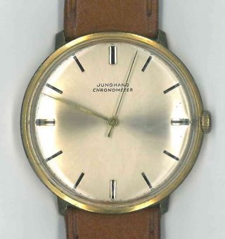 Junghans Chronometer Vintage Armbanduhr Mit Handaufzug (funktionsfähig) Bild
