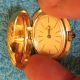 Rojal Swiss Made Ketten Uhr Silber Vergoldet,  Handaufzug Armbanduhren Bild 1