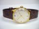 Junghans 1965er Vintage Dress Watch Herrenuhr Mit Datum & Neuem Kroko Lederband Armbanduhren Bild 1