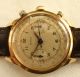 Doxa Chronograph Bicolor Verschraubt Mit Valjoux Cal 22 - 38 Mm 50iger Armbanduhren Bild 2