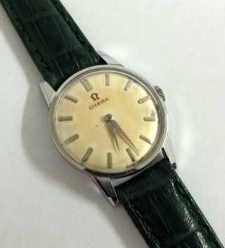 Vintage Omega Handaufzug Damen Armbanduhr,  Edelstahl,  Cal.  245. Bild
