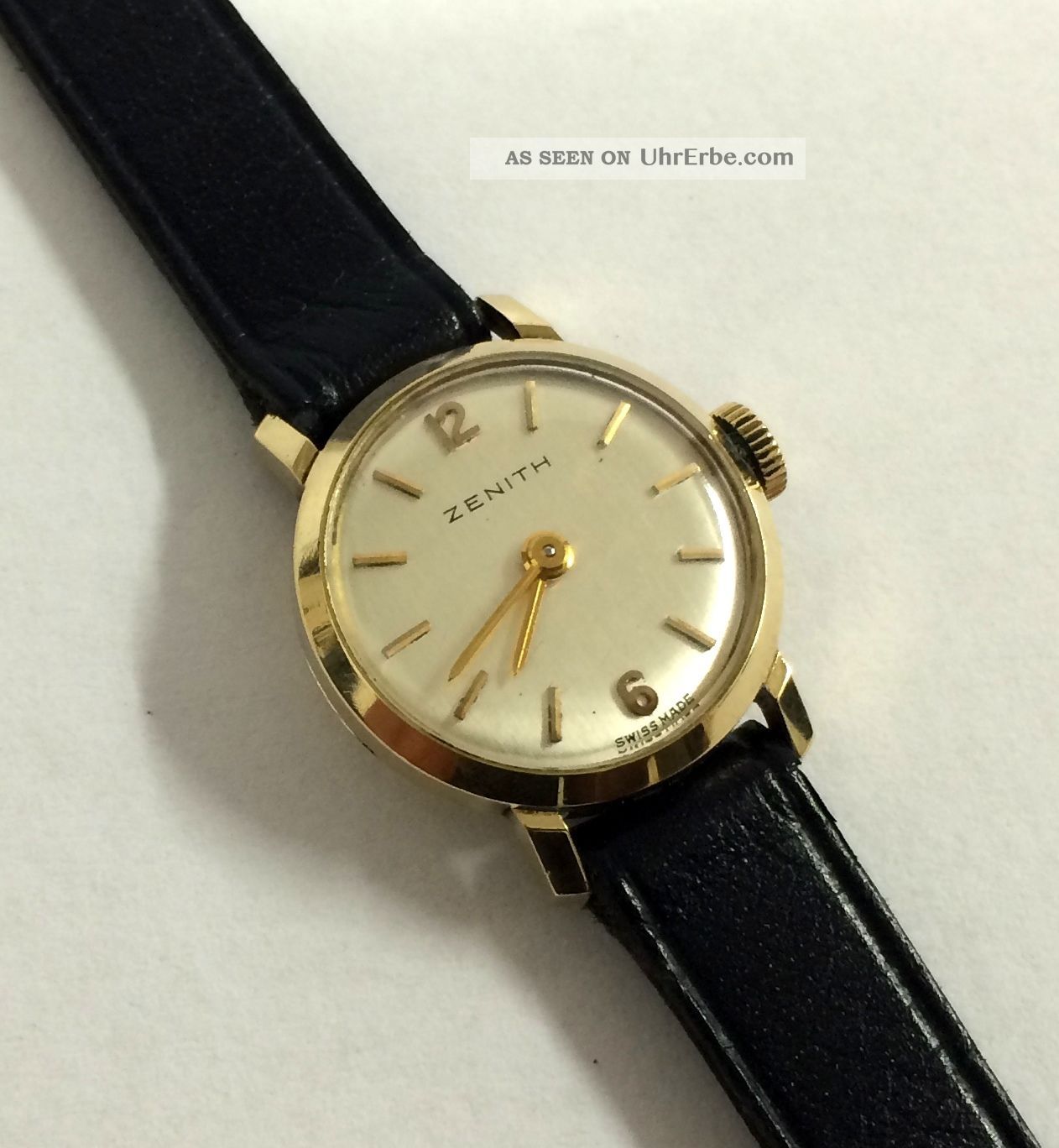 Schöne Zenith 18k,  750 Gold,  Handaufzug Damen Uhr,  Cal.  1520. Armbanduhren Bild