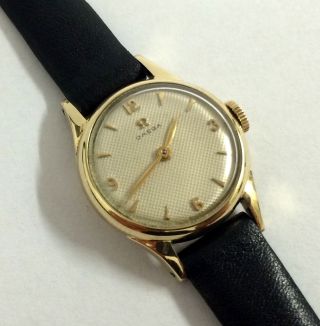 Vintage Omega 14k,  585 Gold,  Handaufzug Damen Uhr,  Cal.  244. Bild