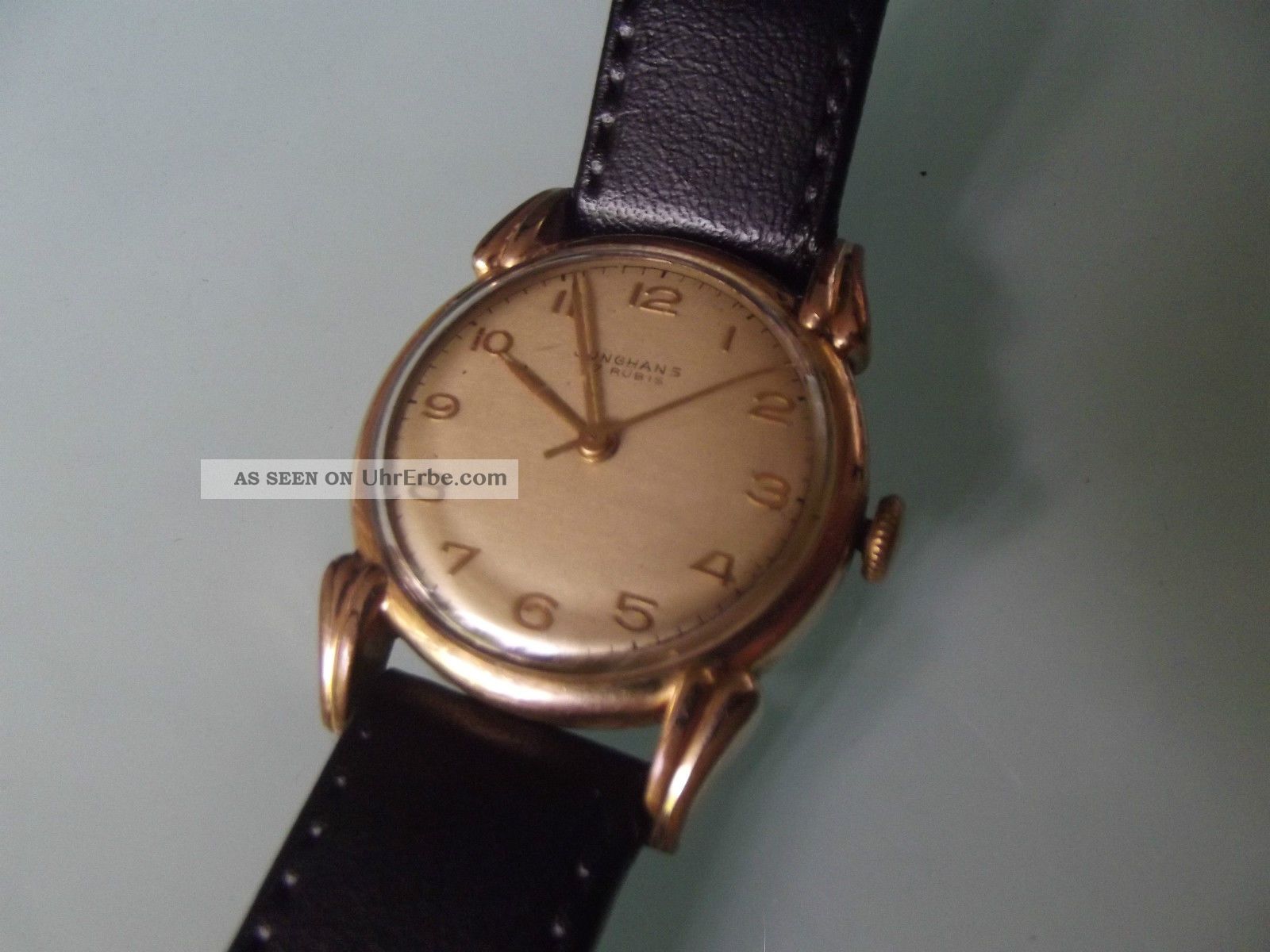 Hau Junghans Kaliber 80 Vergoldet Jubiläumsuhr Hibernia Ag 1920 - 1945 Armbanduhren Bild