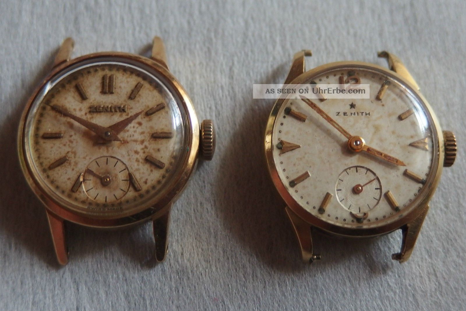 Zenith Damenuhren Gold 750 18 K - 2 St. Armbanduhren Bild