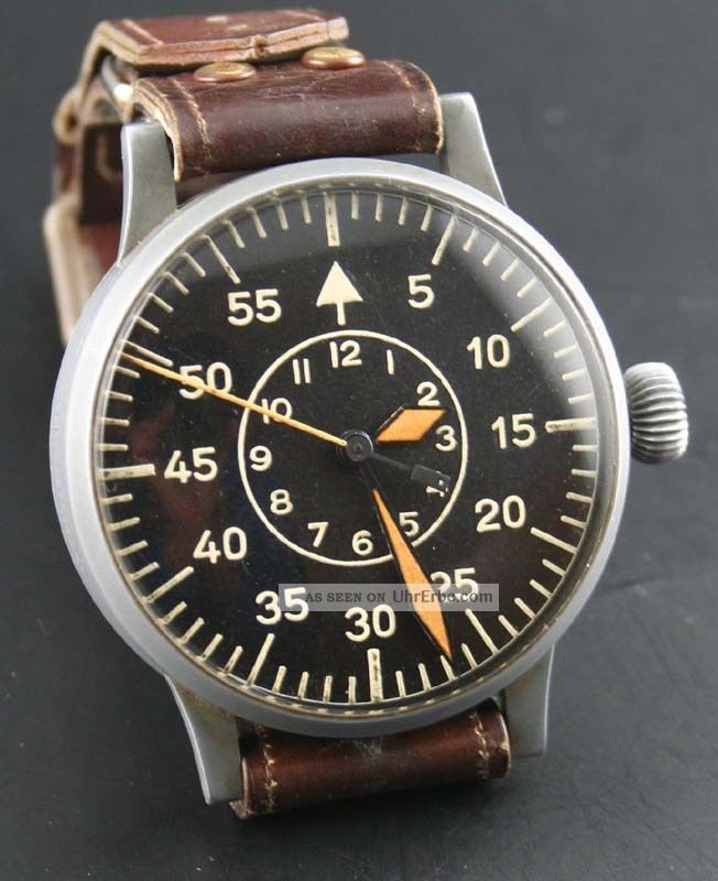 Laco (wempe) Military Flieger/beobachtungs/militär - Uhr Wk Ii Vintage Armbanduhren Bild
