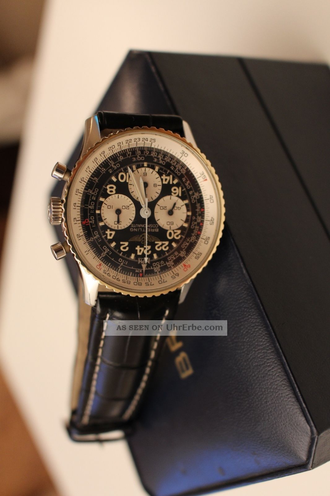 Breitling Navitimer Cosmonaute Gold/stahl Im Mit Zertifikat Armbanduhren Bild