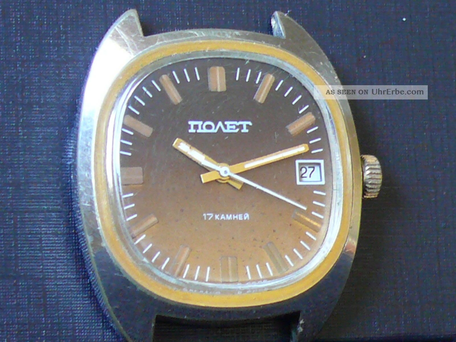 Armbanduhr Wristwatches Poljot 17 Jewels Vergoldet Made In Ussr Armbanduhren Bild