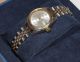 Damenuhr Royal Calendar Swiss Made Mechanisch Handaufzug Teilvergoldet Armbanduhren Bild 3