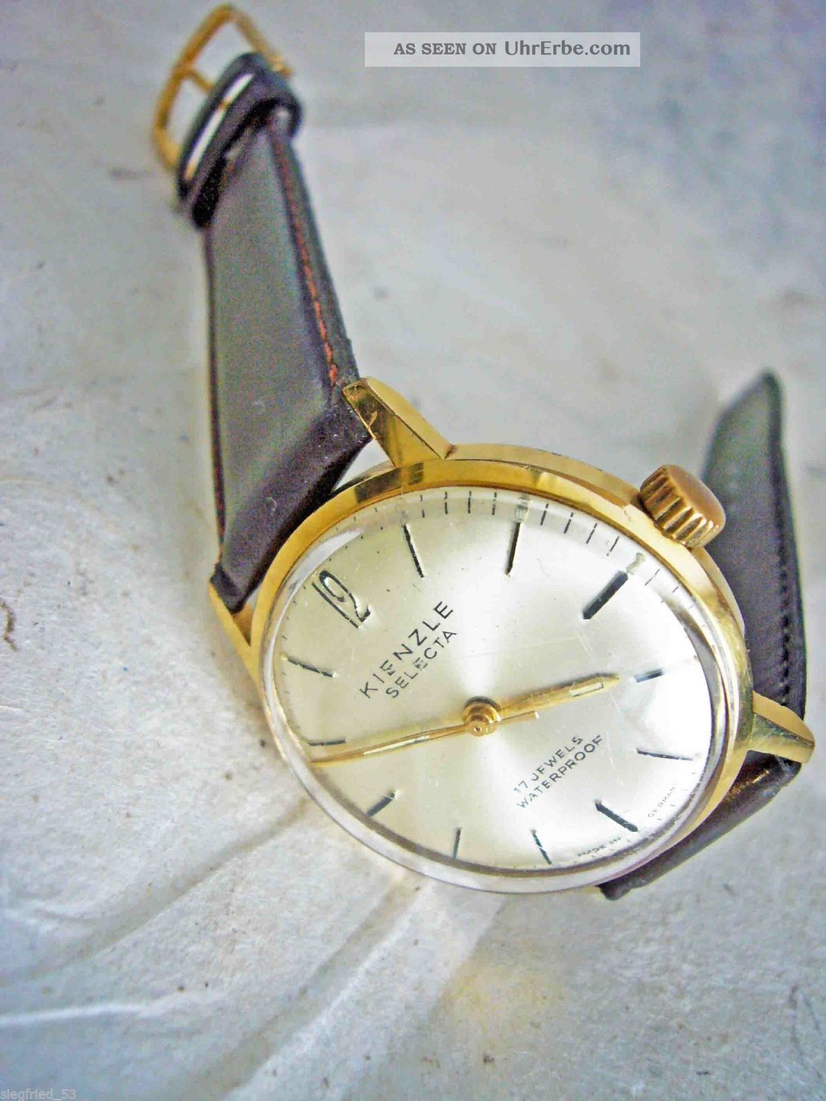 Kienzle Selecta Herrenarmbanduhr Handaufzug 17 Jewels Armbanduhren Bild