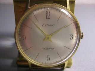 Business Luxusuhr Estima Uhr Armbanduhr Flach Fotos Ansehen Bild